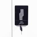 ΜΕΤΑΛΛΙΚΗ ΝΤΟΥΛΑΠΑ Fylliana Everet ΛΕΥΚΟ ΧΡΩΜΑ 90x40x190εκ