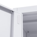 ΜΕΤΑΛΛΙΚΗ ΝΤΟΥΛΑΠΑ Fylliana Everet ΛΕΥΚΟ ΧΡΩΜΑ 90x40x190εκ