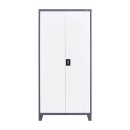 ΜΕΤΑΛΛΙΚΗ ΝΤΟΥΛΑΠΑ Fylliana Valja ΓΚΡΙ ΛΕΥΚΟ ΧΡΩΜΑ 90x45x190εκ