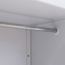 ΜΕΤΑΛΛΙΚΗ ΝΤΟΥΛΑΠΑ Fylliana Valja ΛΕΥΚΟ ΧΡΩΜΑ 90x45x190εκ