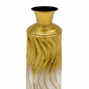 ΜΕΤΑΛΛΙΚΟ ΒΑΖΟ ΔΑΠΕΔΟΥ Fylliana FL038 ΧΡΥΣΟ ΑΣΗΜΙ ΧΡΩΜΑ 17x76εκ