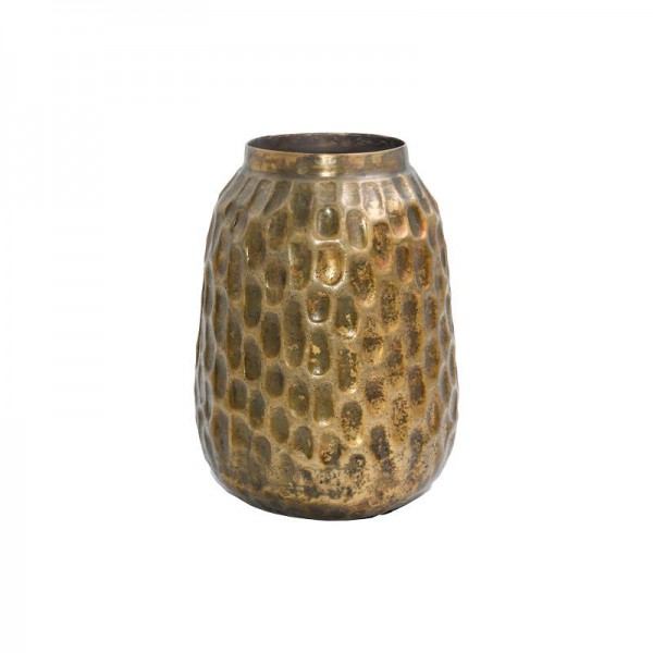 ΜΕΤΑΛΛΙΚΟ ΔΙΑΚΟΣΜΗΤΙΚΟ ΒΑΖΟ Fylliana FL1000 ΑΝΤΙΚΕ ΧΡΥΣΟ ΧΡΩΜΑ 18x22εκ