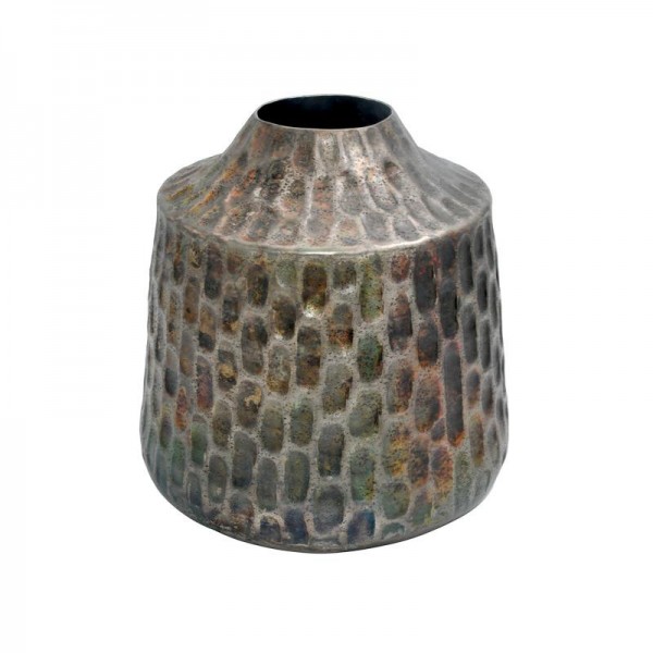 ΜΕΤΑΛΛΙΚΟ ΔΙΑΚΟΣΜΗΤΙΚΟ ΒΑΖΟ Fylliana FL1110 ΑΝΤΙΚΕ ΑΣΗΜΙ ΧΡΩΜΑ 23x21εκ