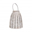 ΜΕΤΑΛΛΙΚΟ ΔΙΑΚΟΣΜΗΤΙΚΟ ΦΑΝΑΡΙ Fylliana FL0692 ΑΝΤΙΚΕ ΑΣΗΜΙ ΧΡΩΜΑ 23x23x29εκ