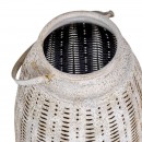 ΜΕΤΑΛΛΙΚΟ ΔΙΑΚΟΣΜΗΤΙΚΟ ΦΑΝΑΡΙ Fylliana FL0692 ΑΝΤΙΚΕ ΑΣΗΜΙ ΧΡΩΜΑ 23x23x29εκ