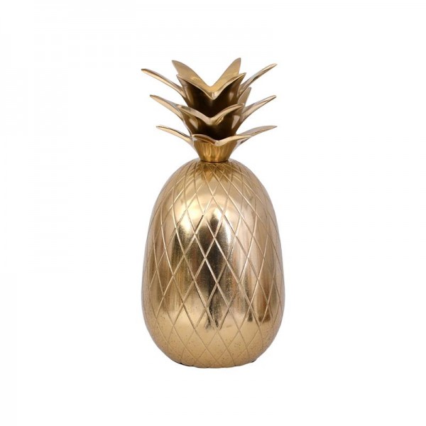 ΜΕΤΑΛΛΙΚΟ ΔΙΑΚΟΣΜΗΤΙΚΟ Fylliana Pineapple ΧΡΥΣΟ ΧΡΩΜΑ 9x9x17εκ