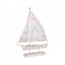 ΜΕΤΑΛΛΙΚΟ ΔΙΑΚΟΣΜΗΤΙΚΟ ΚΑΡΑΒΙ Fylliana FL0131 ΑΝΤΙΚΕ ΑΣΗΜΙ ΧΡΩΜΑ 31x6x44εκ