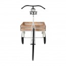 ΜΕΤΑΛΛΙΚΟ ΔΙΑΚΟΣΜΗΤΙΚΟ RETRO ΤΡΙΚΥΚΛΟ ΜΕ ΚΑΡΟΤΣΑ Fylliana Grocery ΛΕΥΚΟ-ΜΑΥΡΟ ΧΡΩΜΑ 151x56x89εκ