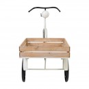 ΜΕΤΑΛΛΙΚΟ ΔΙΑΚΟΣΜΗΤΙΚΟ RETRO ΤΡΙΚΥΚΛΟ ΜΕ ΚΑΡΟΤΣΑ Fylliana Grocery ΛΕΥΚΟ-ΜΑΥΡΟ ΧΡΩΜΑ 151x56x89εκ