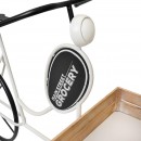 ΜΕΤΑΛΛΙΚΟ ΔΙΑΚΟΣΜΗΤΙΚΟ RETRO ΤΡΙΚΥΚΛΟ ΜΕ ΚΑΡΟΤΣΑ Fylliana Grocery ΛΕΥΚΟ-ΜΑΥΡΟ ΧΡΩΜΑ 151x56x89εκ