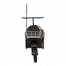 ΜΕΤΑΛΛΙΚΟ ΔΙΑΚΟΣΜΗΤΙΚΟ RETRO ΤΡΙΚΥΚΛΟ ΜΕ ΚΑΡΟΤΣΑ Fylliana Herbs ΜAΥΡΟ ΧΡΩΜΑ 135x44x106εκ