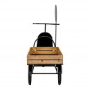 ΜΕΤΑΛΛΙΚΟ ΔΙΑΚΟΣΜΗΤΙΚΟ RETRO ΤΡΙΚΥΚΛΟ ΜΕ ΚΑΡΟΤΣΑ Fylliana Herbs ΜAΥΡΟ ΧΡΩΜΑ 135x44x106εκ