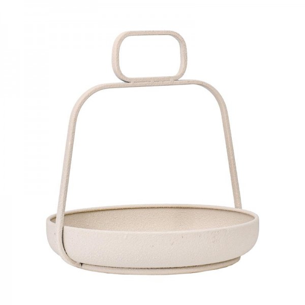 ΜΕΤΑΛΛΙΚΟΣ ΔΙΣΚΟΣ Fylliana FL620327 ΚΡΕΜ ΧΡΩΜΑ 26x25x27εκ