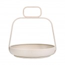 ΜΕΤΑΛΛΙΚΟΣ ΔΙΣΚΟΣ Fylliana FL620327 ΚΡΕΜ ΧΡΩΜΑ 26x25x27εκ