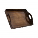 ΜΕΤΑΛΛΙΚΟΣ ΟΡΘΟΓΩΝΙΟΣ ΔΙΣΚΟΣ Fylliana FL25191 ΜΠΡΟΝΖΕ ΧΡΩΜΑ 36x26x8εκ