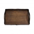 ΜΕΤΑΛΛΙΚΟΣ ΟΡΘΟΓΩΝΙΟΣ ΔΙΣΚΟΣ Fylliana FL25191 ΜΠΡΟΝΖΕ ΧΡΩΜΑ 36x26x8εκ