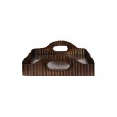 ΜΕΤΑΛΛΙΚΟΣ ΟΡΘΟΓΩΝΙΟΣ ΔΙΣΚΟΣ Fylliana FL25191 ΜΠΡΟΝΖΕ ΧΡΩΜΑ 36x26x8εκ