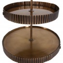 ΜΕΤΑΛΛΙΚΟΣ ΣΤΡΟΓΓΥΛΟΣ ΤΡΙΟΡΟΦΟΣ ΔΙΣΚΟΣ Fylliana FL25198 ΜΠΡΟΝΖΕ ΧΡΩΜΑ 28x51εκ