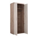 ΝΤΟΥΛΑΠΑ 2Κ Arno Grey Oak-White Oak 80x55x202εκ