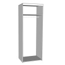 ΝΤΟΥΛΑΠΑ 2Κ Arno Grey Oak-White Oak 80x55x202εκ