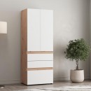 ΝΤΟΥΛΑΠΑ ARDERIN 2K3F h207 ARTISAN OAK-ΛΕΥΚΟ 79x52x208εκ
