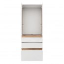 ΝΤΟΥΛΑΠΑ ARDERIN 2K3F h207 ARTISAN OAK-ΛΕΥΚΟ 79x52x208εκ