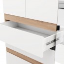 ΝΤΟΥΛΑΠΑ ARDERIN 3K3F1O h207 ARTISAN OAK-ΛΕΥΚΟ 117x52x208εκ