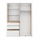 ΝΤΟΥΛΑΠΑ ARDERIN 4K3F1O h207 ARTISAN OAK-ΛΕΥΚΟ 155x52x208εκ