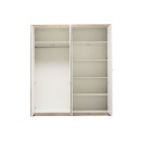 ΝΤΟΥΛΑΠΑ Astor 4K2O Grey Oak -Λευκή Λάκα 179.5x55.5x204εκ