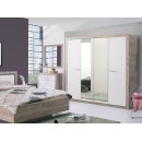 ΝΤΟΥΛΑΠΑ Astor 4K2O Grey Oak -Λευκή Λάκα 179.5x55.5x204εκ