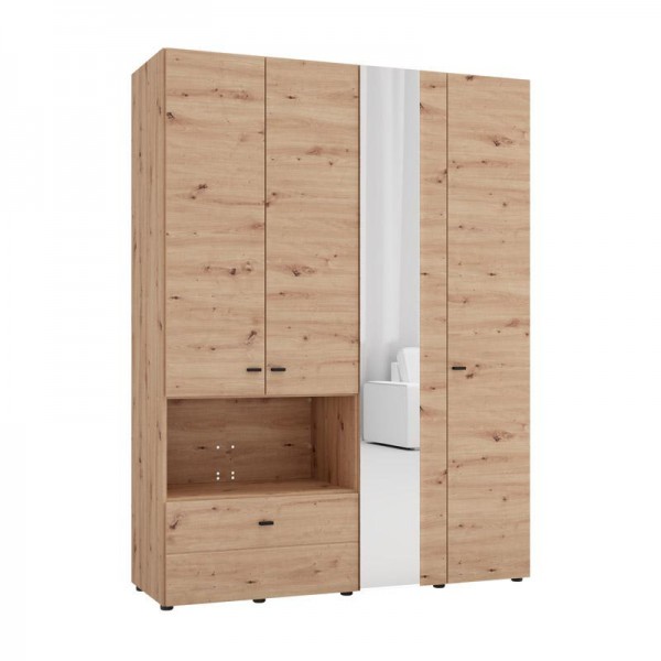 ΝΤΟΥΛΑΠΑ CAMPSIE 4K1F1O h207 ARTISAN OAK ΧΡΩΜΑ 155x52x208εκ