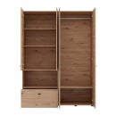 ΝΤΟΥΛΑΠΑ CAMPSIE 4K1F1O h207 ARTISAN OAK ΧΡΩΜΑ 155x52x208εκ