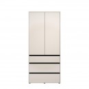 ΝΤΟΥΛΑΠΑ CORBETT 2K3F h211 CASHMERE/ΜΑΥΡΟ ΜΑΤ ΧΡΩΜΑ 93x55x211εκ