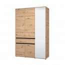 ΝΤΟΥΛΑΠΑ CORBETT 3K1F1O h211 ARTISAN OAK/ΜΑΥΡΟ ΜΑΤ ΧΡΩΜΑ 138x55x211εκ