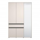 ΝΤΟΥΛΑΠΑ CORBETT 3K1F1O h211 CASHMERE/ΜΑΥΡΟ ΜΑΤ ΧΡΩΜΑ 138x55x211εκ