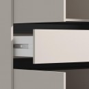 ΝΤΟΥΛΑΠΑ CORBETT 3K1F1O h211 CASHMERE/ΜΑΥΡΟ ΜΑΤ ΧΡΩΜΑ 138x55x211εκ