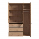 ΝΤΟΥΛΑΠΑ CORBETT 3K3F1O h211 ARTISAN/ΜΑΥΡΟ ΜΑΤ ΧΡΩΜΑ 138x55x211εκ