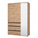ΝΤΟΥΛΑΠΑ CORBETT 3K3F1O h211 ARTISAN/ΜΑΥΡΟ ΜΑΤ ΧΡΩΜΑ 138x55x211εκ