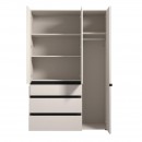 ΝΤΟΥΛΑΠΑ CORBETT 3K3F1O h211 CASHMERE/ΜΑΥΡΟ ΜΑΤ ΧΡΩΜΑ 138x55x211εκ
