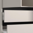 ΝΤΟΥΛΑΠΑ CORBETT 3K3F1O h211 CASHMERE/ΜΑΥΡΟ ΜΑΤ ΧΡΩΜΑ 138x55x211εκ