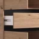 ΝΤΟΥΛΑΠΑ CORBETT 4K1F1O h211 ARTISAN OAK/ΜΑΥΡΟ ΜΑΤ ΧΡΩΜΑ 183x55x211εκ