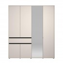 ΝΤΟΥΛΑΠΑ CORBETT 4K1F1O h211 CASHMERE/ΜΑΥΡΟ ΜΑΤ ΧΡΩΜΑ 183x55x211εκ