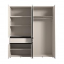 ΝΤΟΥΛΑΠΑ CORBETT 4K1F1O h211 CASHMERE/ΜΑΥΡΟ ΜΑΤ ΧΡΩΜΑ 183x55x211εκ