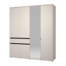 ΝΤΟΥΛΑΠΑ CORBETT 4K1F1O h211 CASHMERE/ΜΑΥΡΟ ΜΑΤ ΧΡΩΜΑ 183x55x211εκ