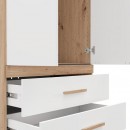 ΝΤΟΥΛΑΠΑ DILLON 2K2F h207 ARTISAN OAK-ΛΕΥΚΟ 79x52x208εκ