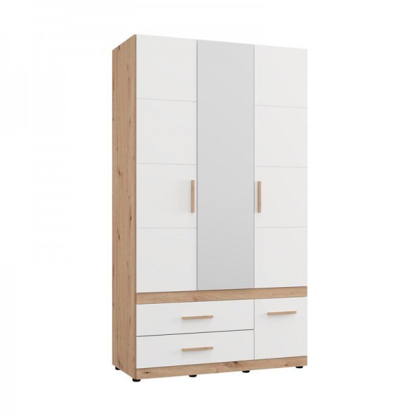 ΝΤΟΥΛΑΠΑ DILLON 3K3F1O h207 ARTISAN OAK-ΛΕΥΚΟ 117x52x208εκ