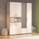 ΝΤΟΥΛΑΠΑ DONALD 4K2F1O h227 CASHEMERE/ARTISAN OAK ΧΡΩΜΑ 179x57x227εκ