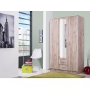 ΝΤΟΥΛΑΠΑ Hana 3Κ2FO GREY OAK 120x52x205εκ