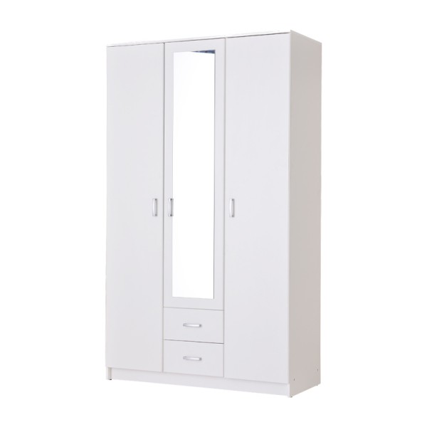 ΝΤΟΥΛΑΠΑ HANA 3K2FO ΛΕΥΚΗ 120x52x205εκ