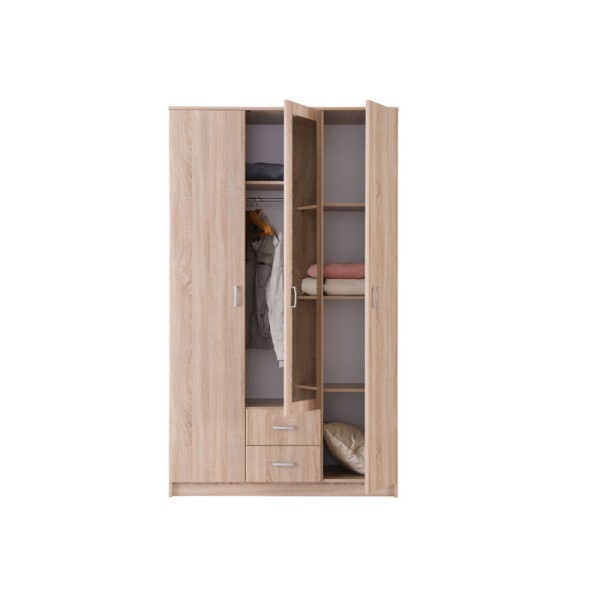 ΝΤΟΥΛΑΠΑ HANA 3K2FO SONOMA 120x52x205εκ